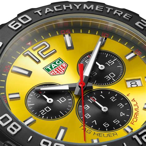 tag heuer fak watches for men yellow face 1990s|tag heuer watches for sale.